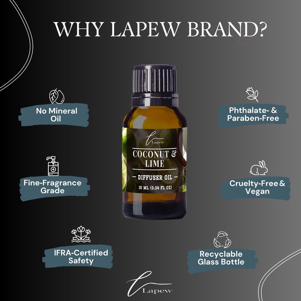 LaPew Coconut & Lime Diffuser Oil – Luxury Fragrance for Diffusers (10 mL)