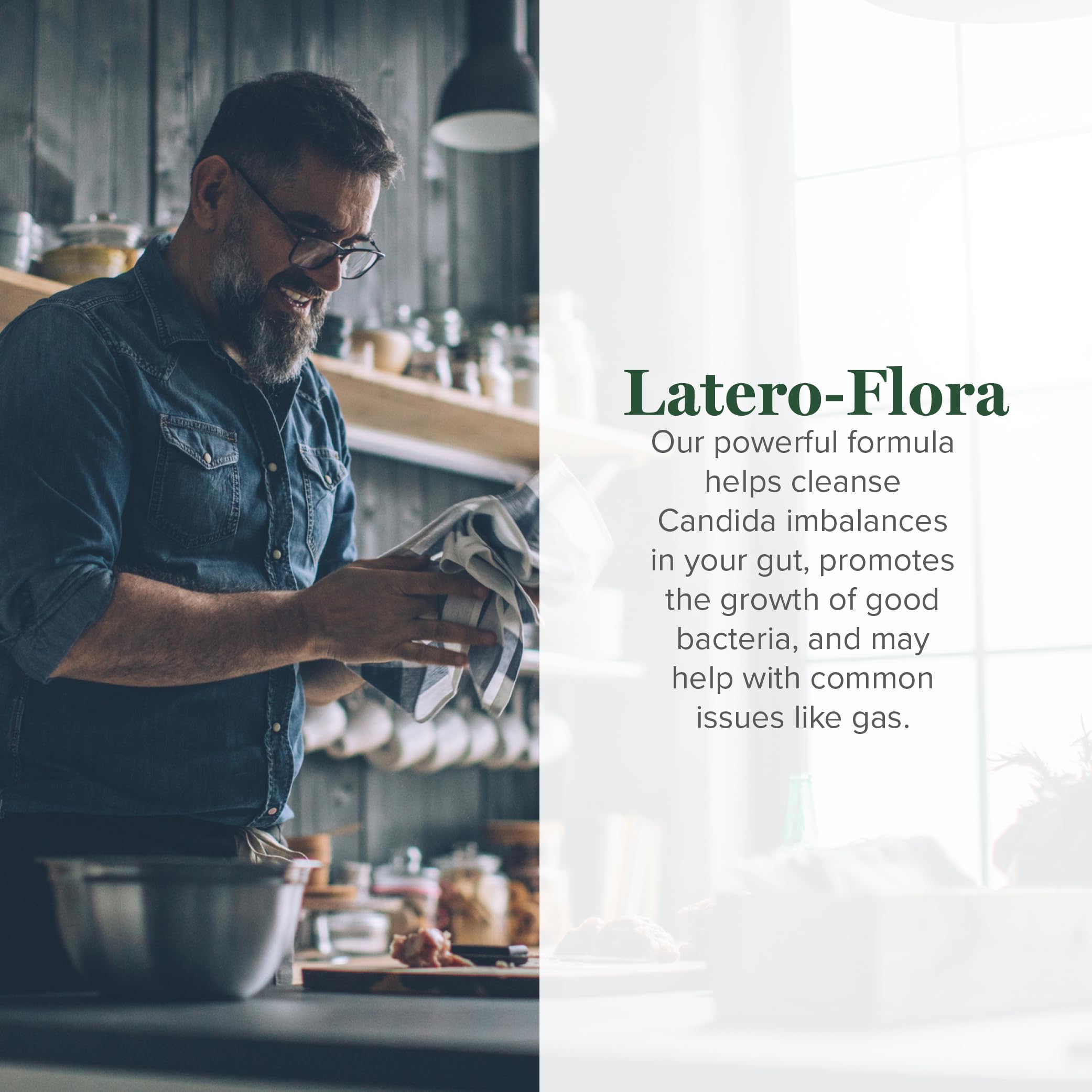 Latero-Flora Probiotic 60 Count by Global Healing Center