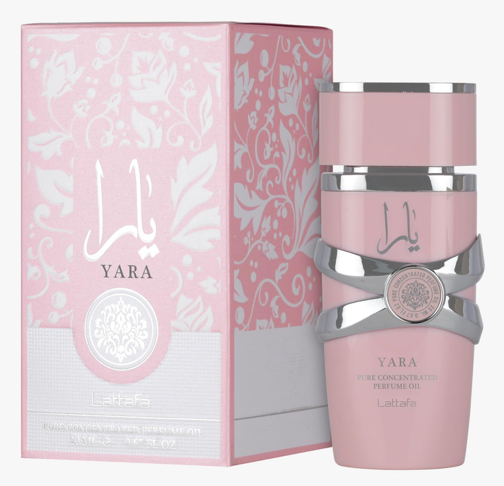 Lattafa Yara – Floral Gourmand Fruity Musky Perfume Oil for Women (0.67 oz / 20 ml)