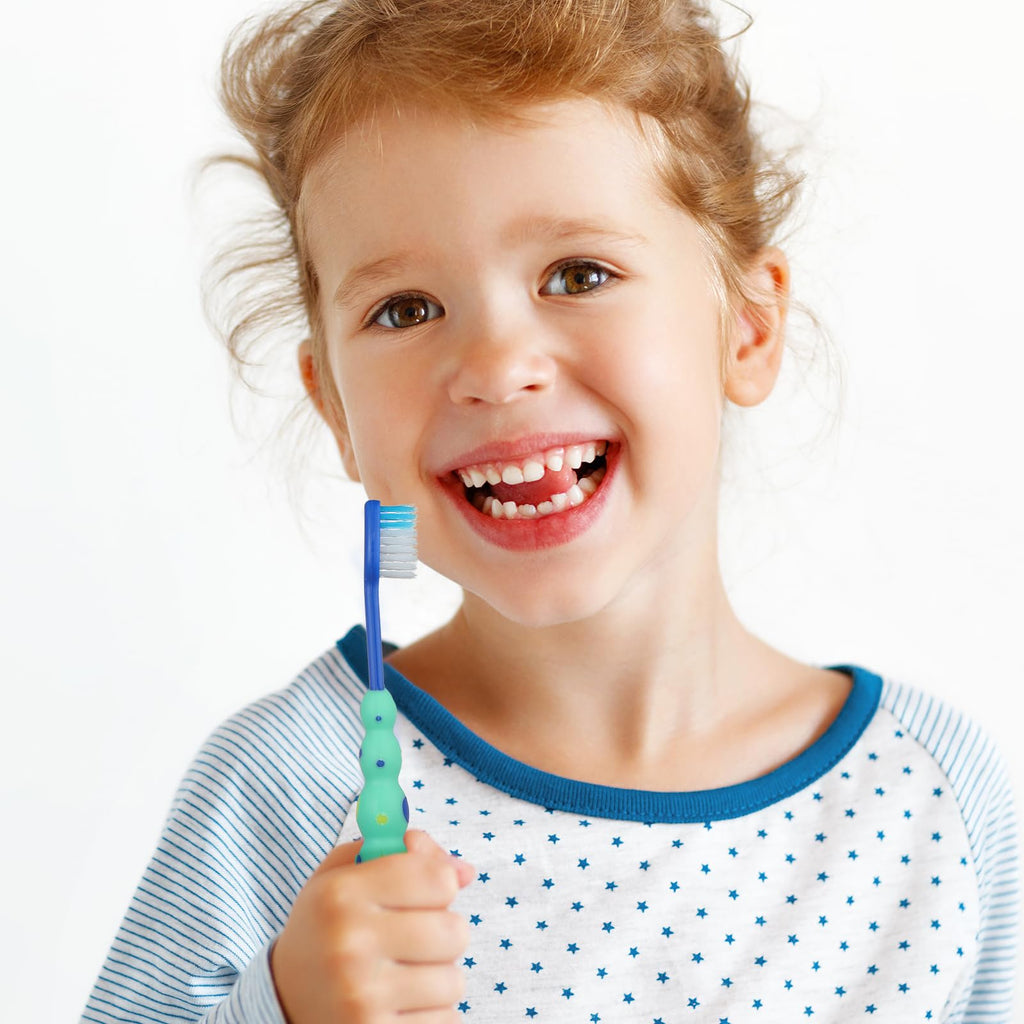 Lauwell Toddler Toothbrush Pack – 36 Soft Bristle Animal Brushes with Covers & Suction Cup
