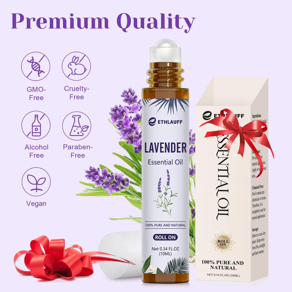 Lavender Essential Oil Roll-On (10 mL) for Sleep & Relaxation | Lavender Touch