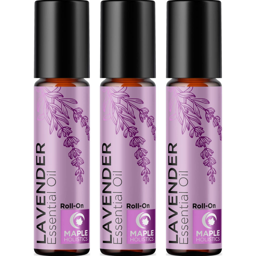 Lavender Essential Oil Roll-On – Calming Sleep & Relaxation (3-Pack)