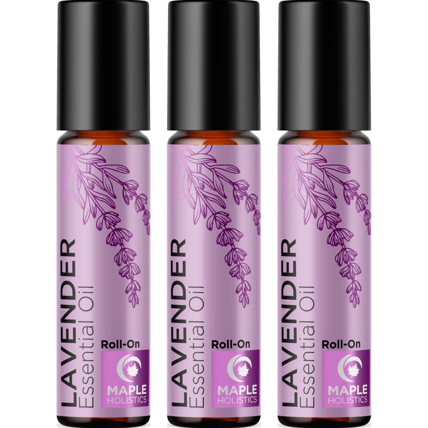 Lavender Essential Oil Roll-On – Calming Sleep & Relaxation (3-Pack)