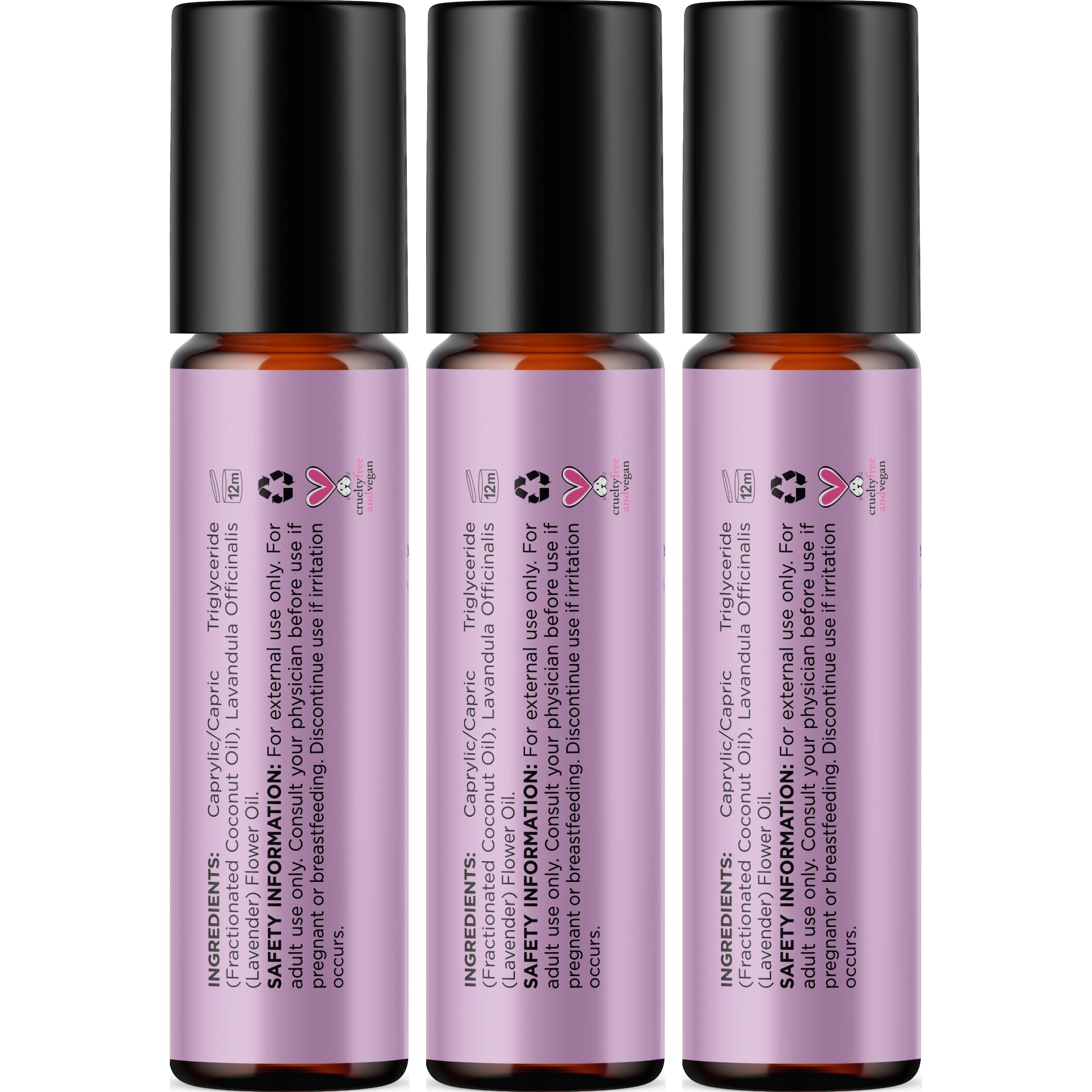 Lavender Essential Oil Roll-On – Calming Sleep & Relaxation (3-Pack)