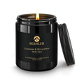 Lavender Eucalyptus Scented Candles – Black Box Gift for Men