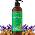 Lavender Massage Oil | Aromatherapy Full-Body Massage Oil for Men & Women – Coconut, Lavender & Sweet Almond | Vegan & Non-GMO