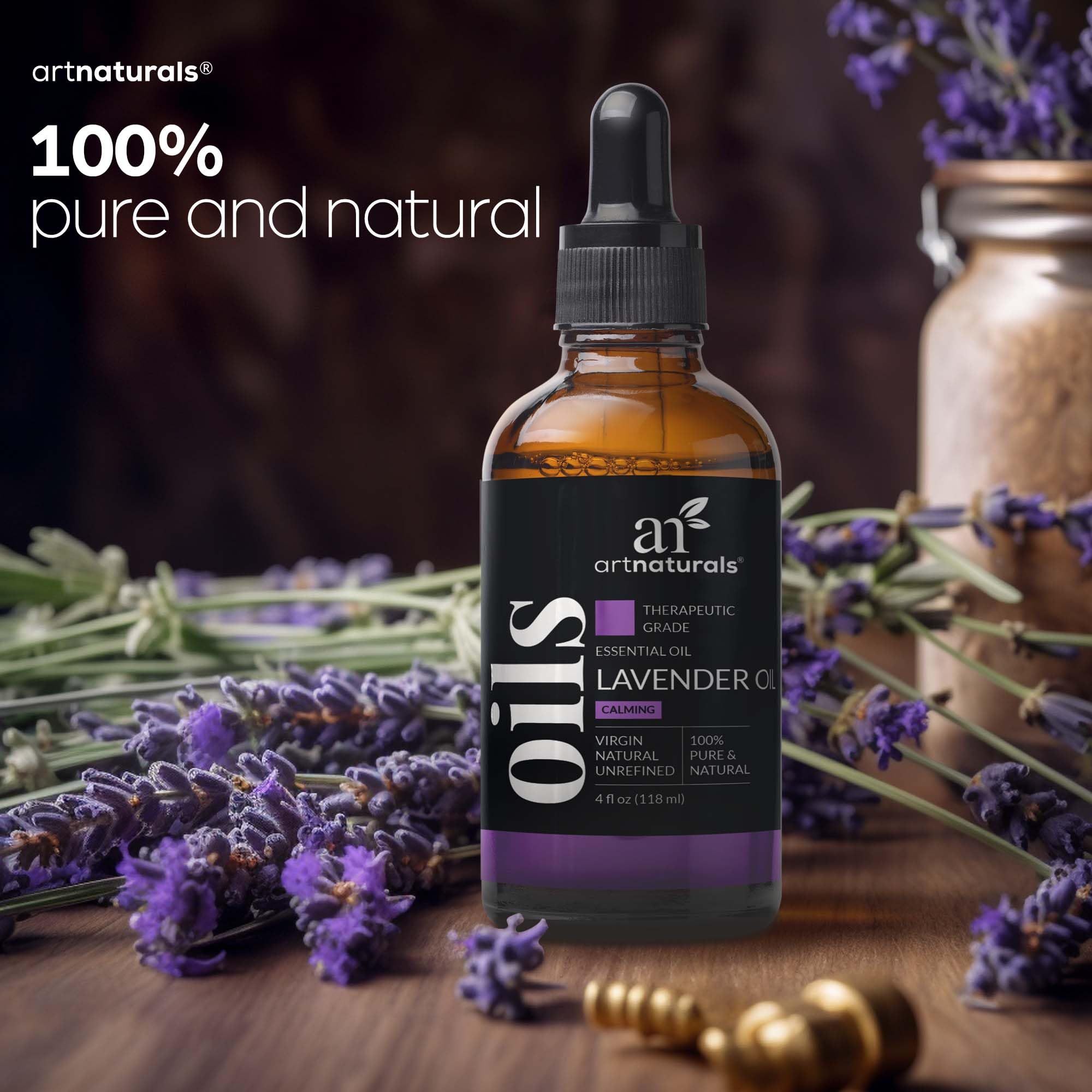 artnaturals Lavender Essential Oil 4 oz - 100% Pure, Undiluted