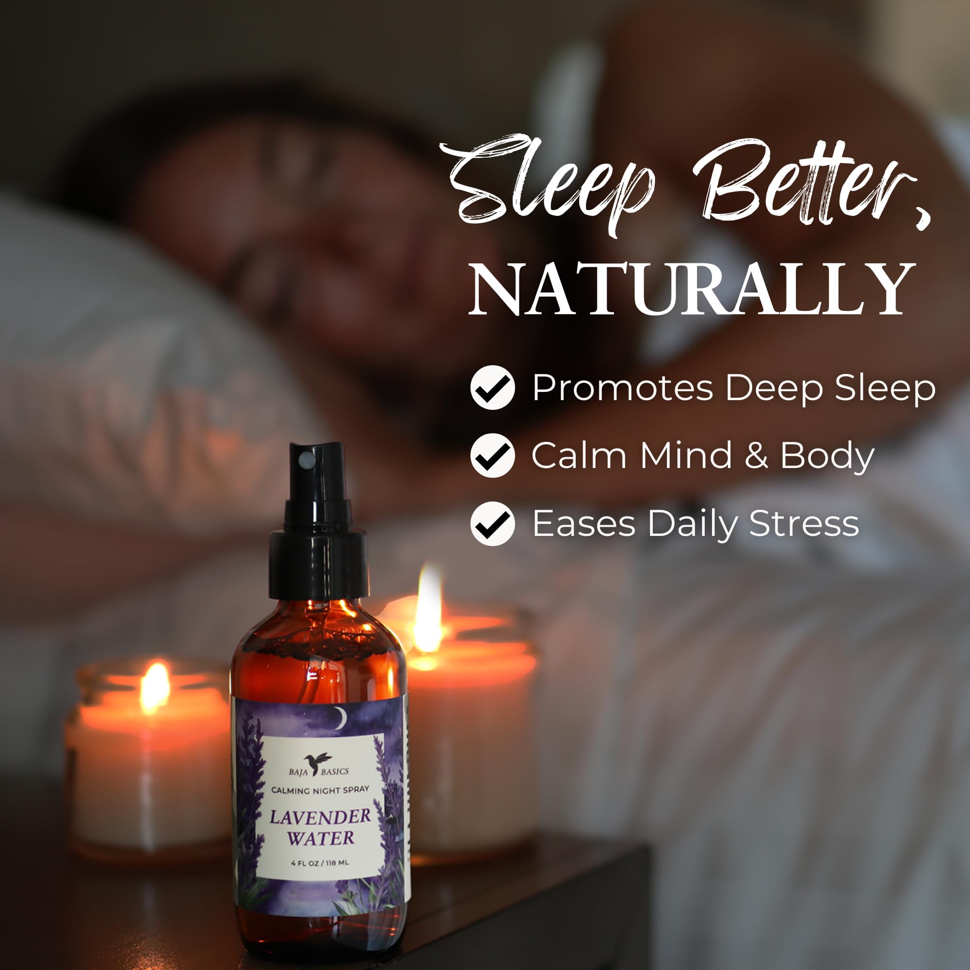 Lavender Sleep Spray – Soothing Pillow Mist for Deep Relaxation & Restful Nights (4 oz)