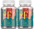 Lazpowfi Biotin Gummies – Vegan Vitamin B7 for Hair, Skin & Nails | 60-Day Two-Pack, Strawberry