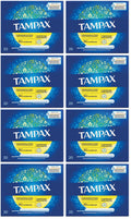 8 x Tampax Regular Tampons With Cardboard Applicator 20 Count