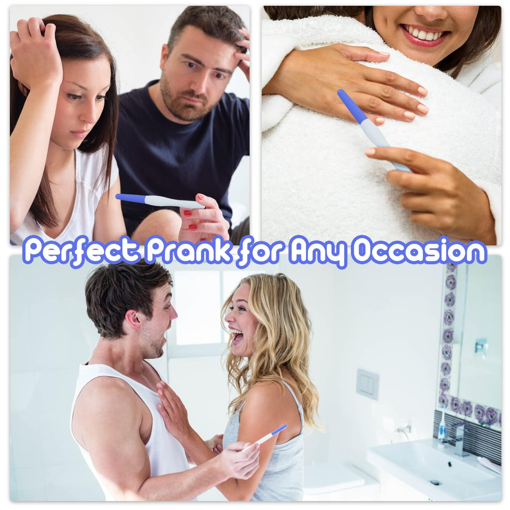 LE TOOTER Fake Pregnancy Test Strips - 4 Pack Prank Kit (Blue & Pink)