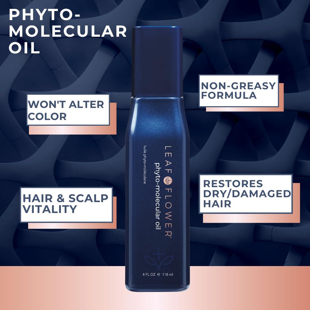 Leaf & Flower Phyto-Molecular Oil – 4oz / 120ml | Hair & Scalp Vitality
