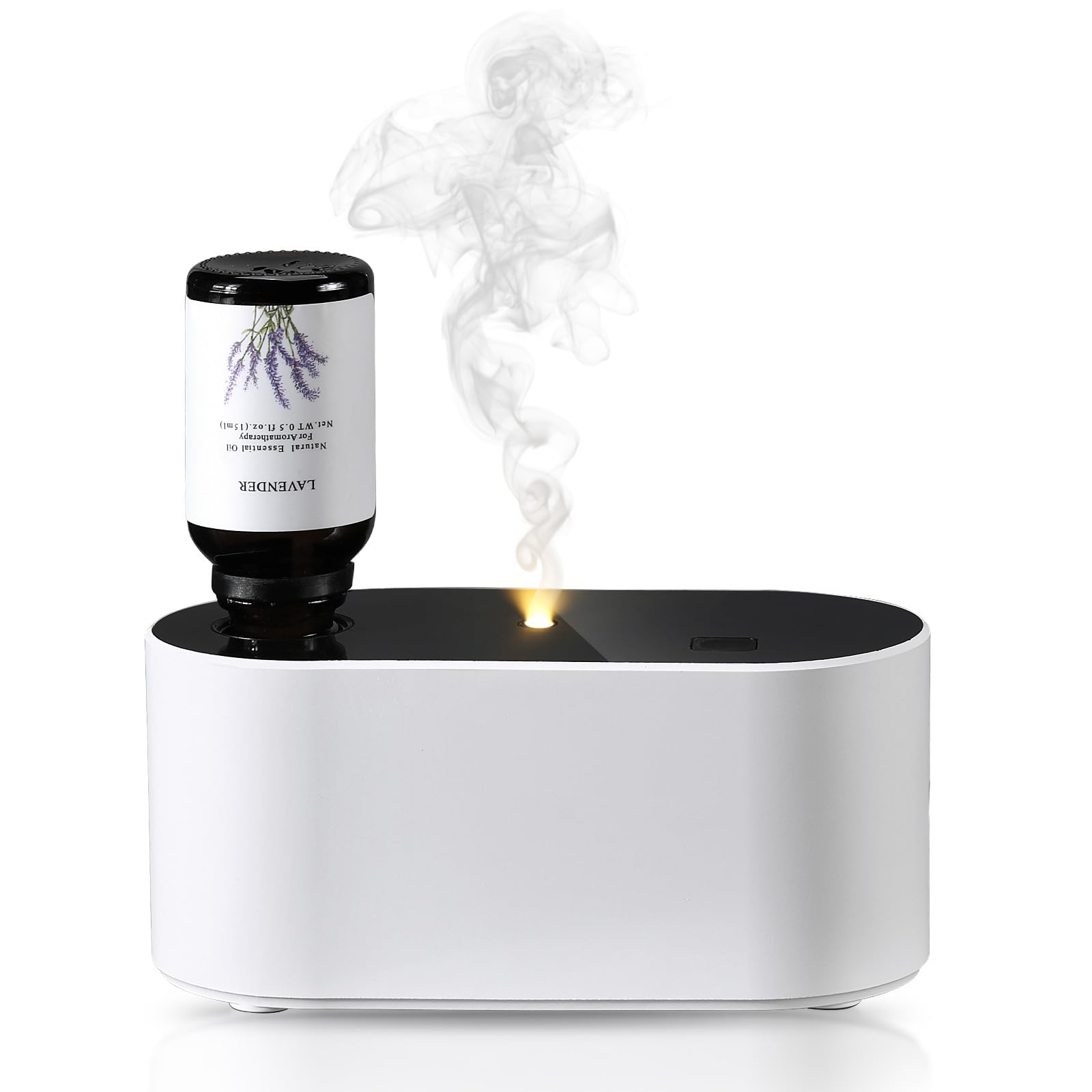 Lecdura Waterless Diffuser - Battery-Operated Essential Oil Nebulizing Diffuser for 400-700 sq ft