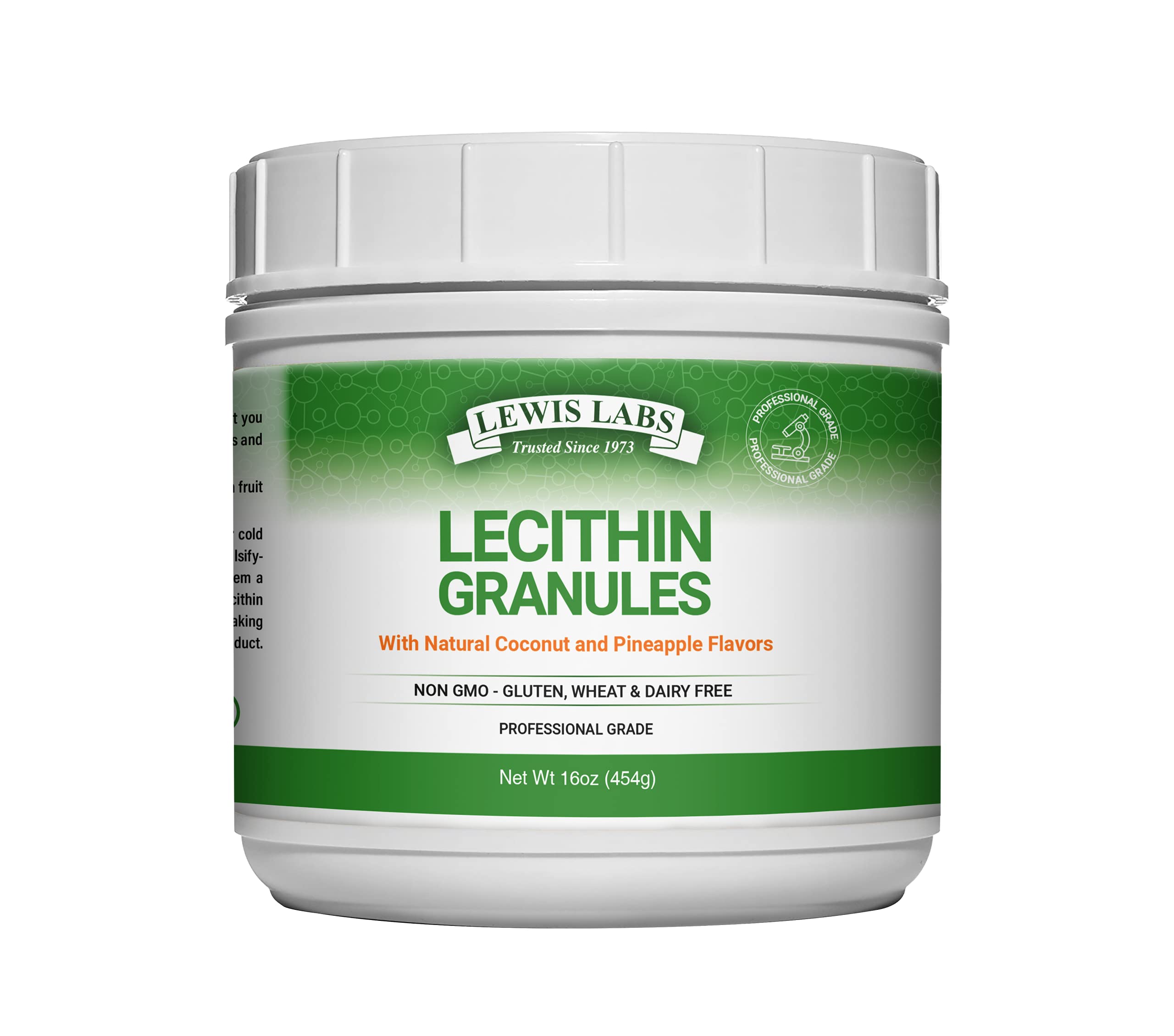 Lecithin Granules Supplement | Natural Soy Lecithin Powder | Phosphatidylcholine | Brain Health & Immune Support | 16 oz