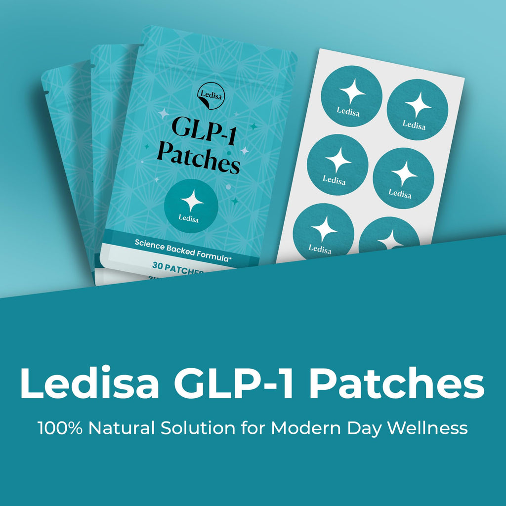 Ledisa GLP-1 Patches for Women & Men | Berberine, L-Glutamine & Garcinia Cambogia