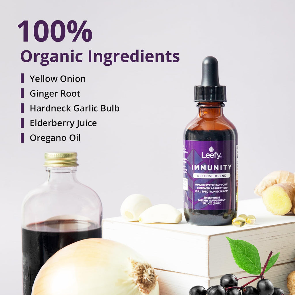 Leefy Organics Immunity Defense Blend – Organic Immune Support (2 oz)