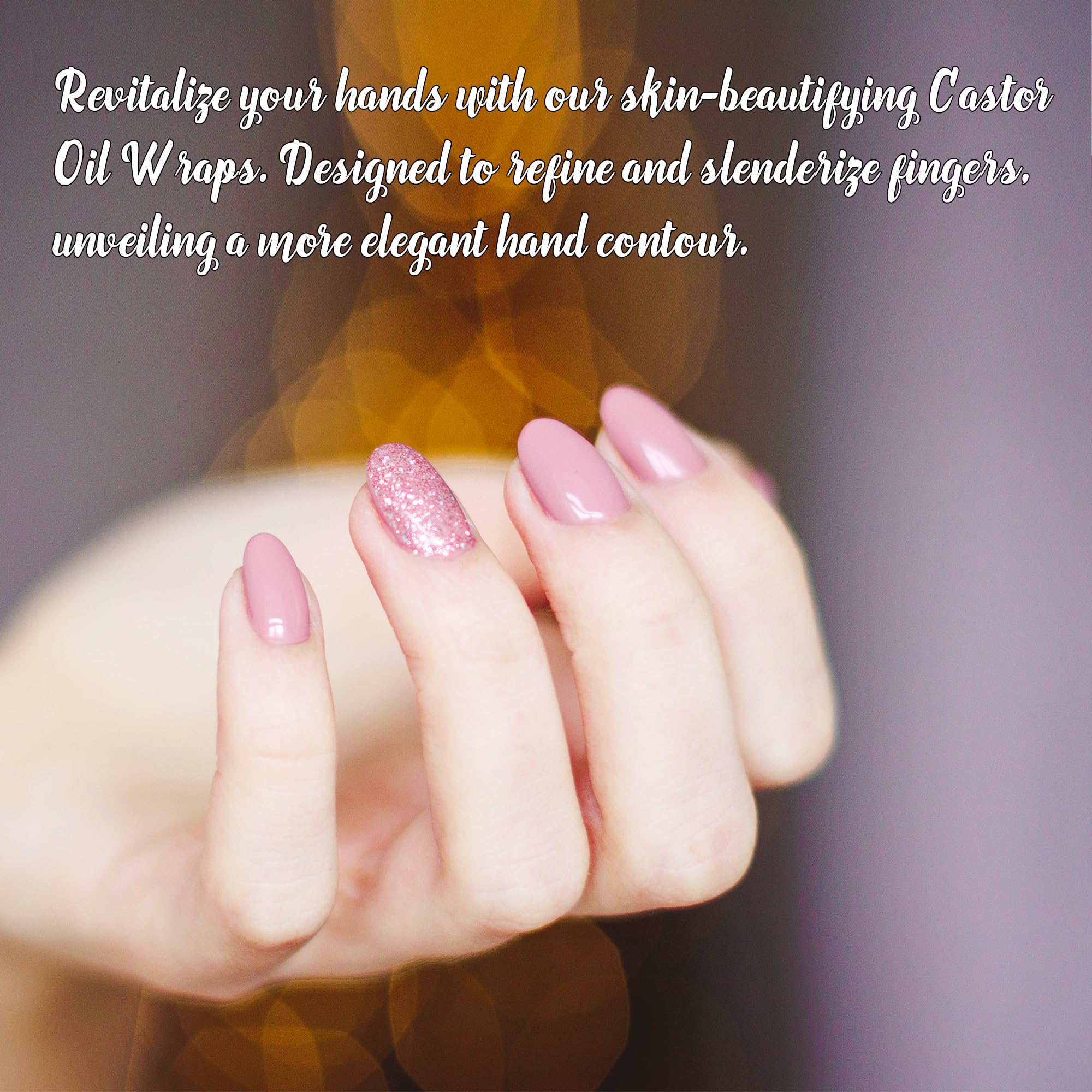 Leekalos 2 Pack Castor Oil Pack for Fingers – Easy-to-Apply Wrap for Hand Arthritis Relief