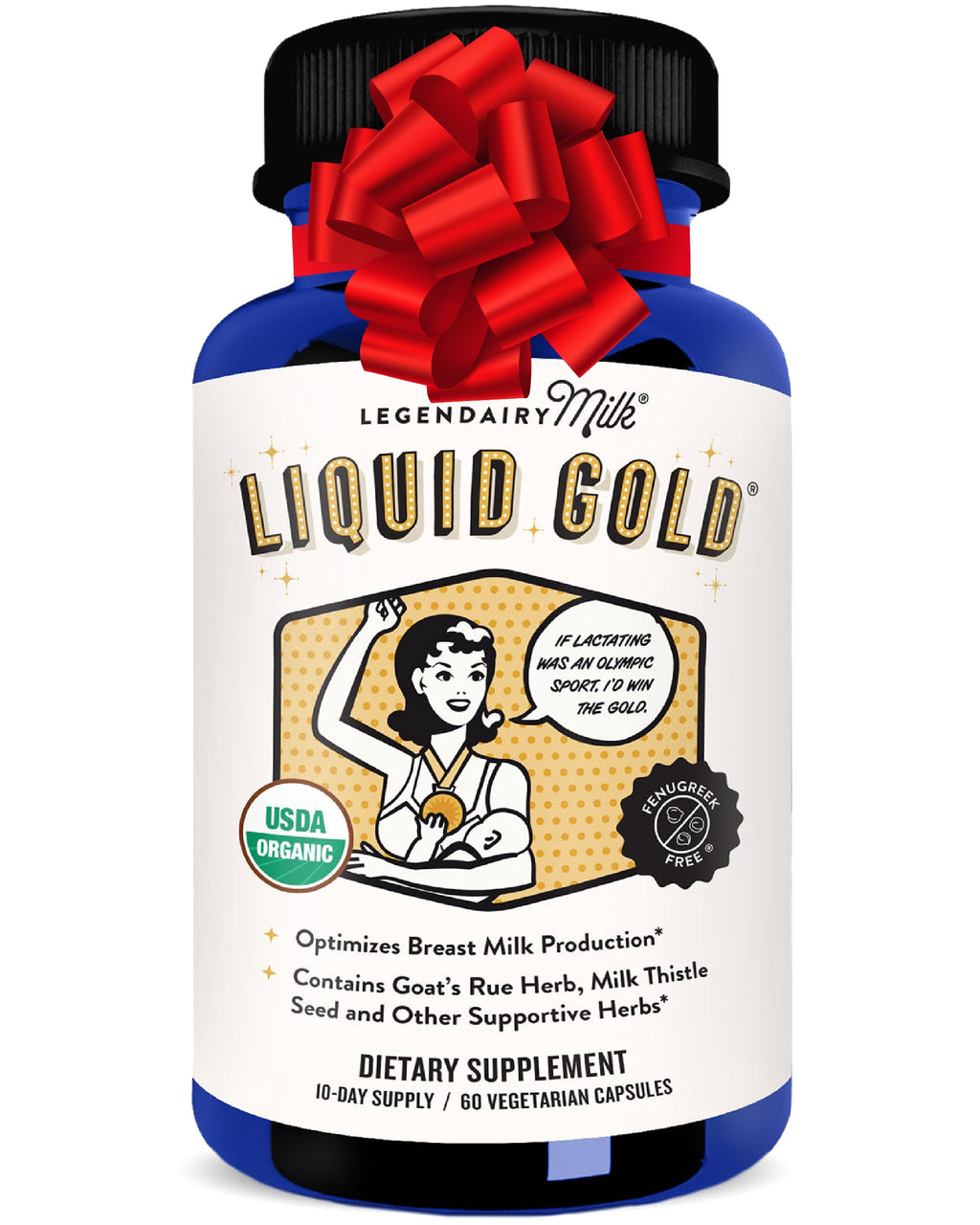 Legendairy Milk Liquid Gold Lactation Support – Organic Goats Rue & Herbs | 60 Count
