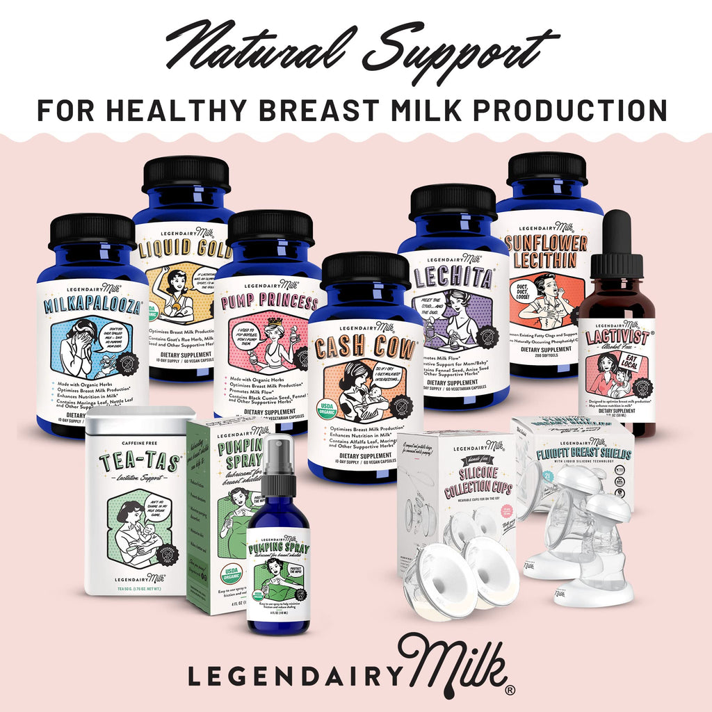 Legendairy Milk Cash Cow Lactation Supplement – Organic Moringa, Alfalfa & Goat's Rue, Fenugreek-Free | 60 Capsules