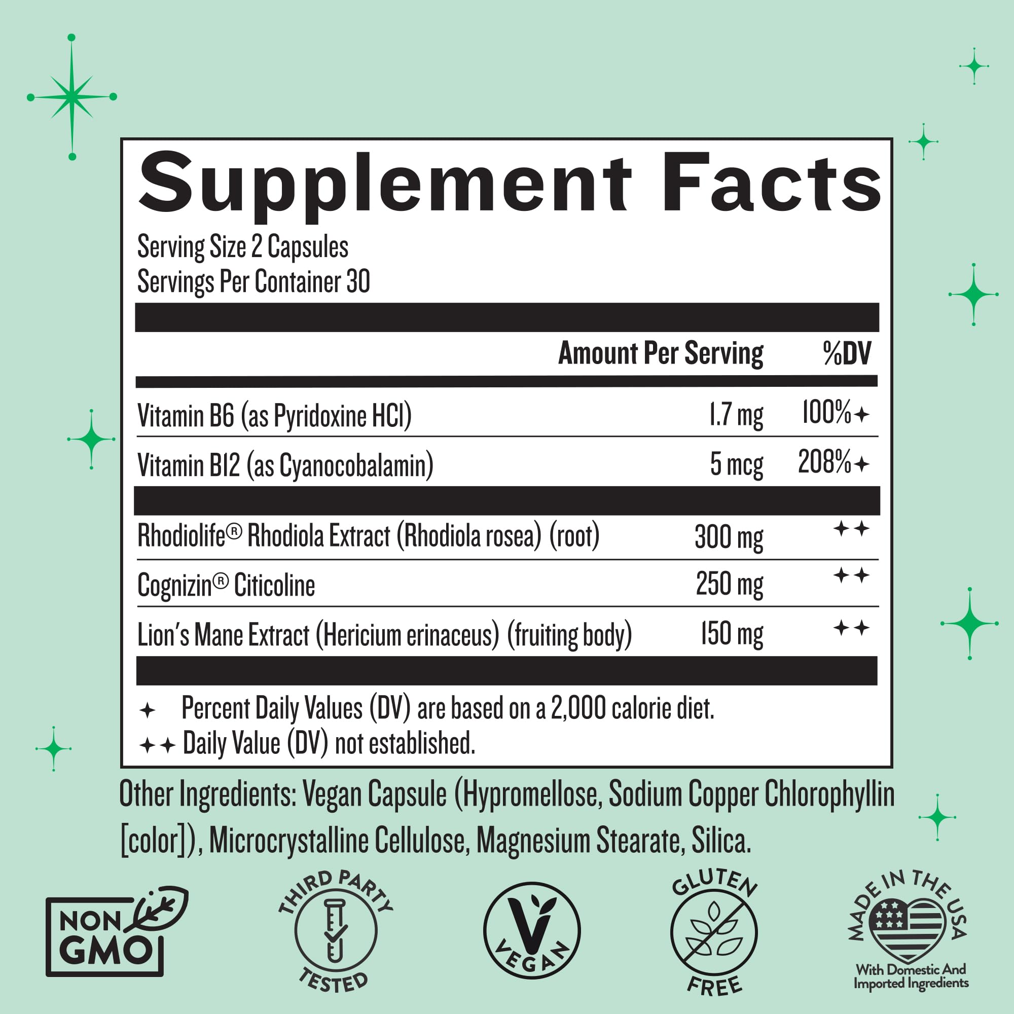 Legendairy Milk Clever Girl: Focus Support with Lion’s Mane & Citicoline | Memory & Mental Clarity for Women | 30 Servings