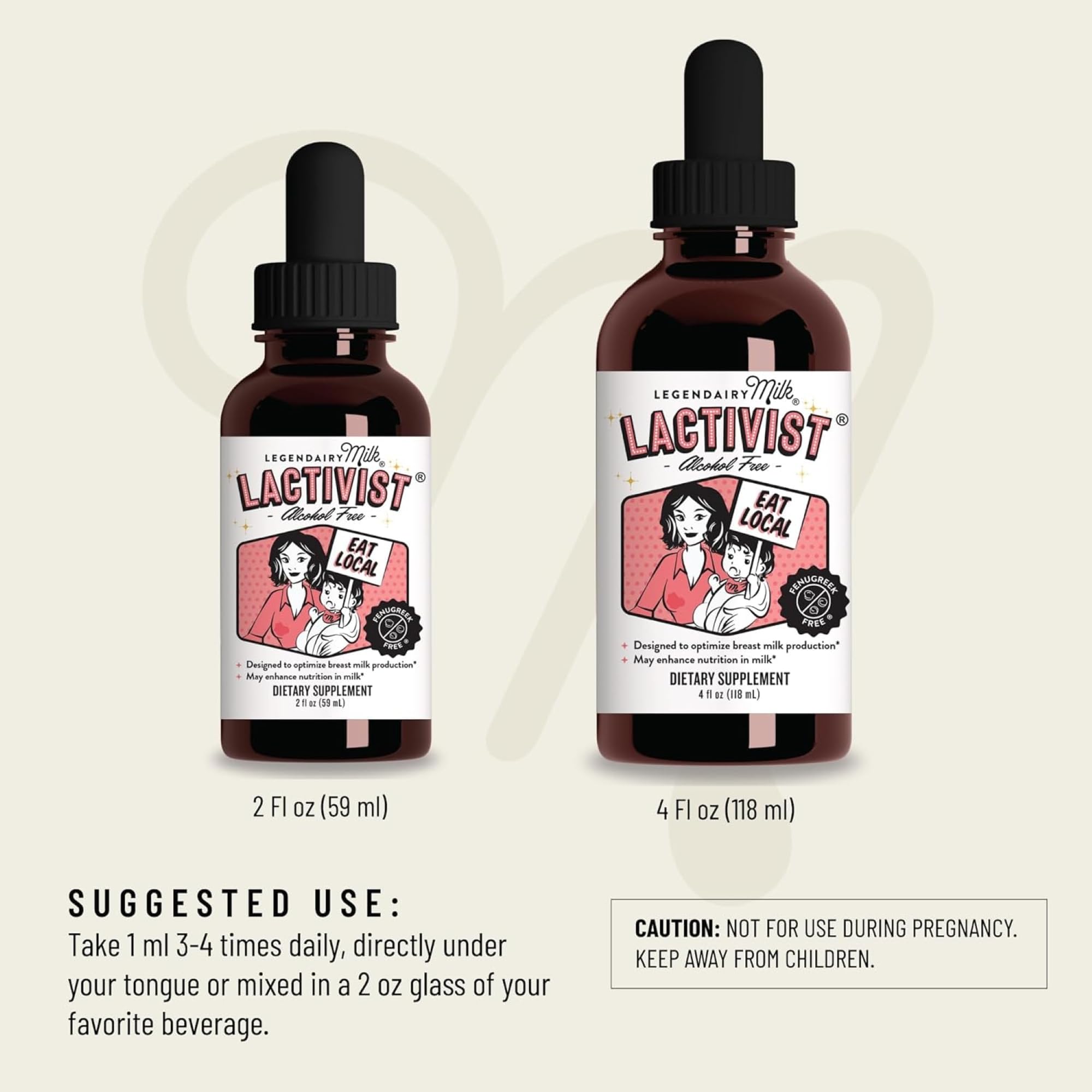 Legendairy Milk Lactivist Drops – Organic Torbangun for Lactation | Alcohol-Free, Made in USA, 2 fl oz