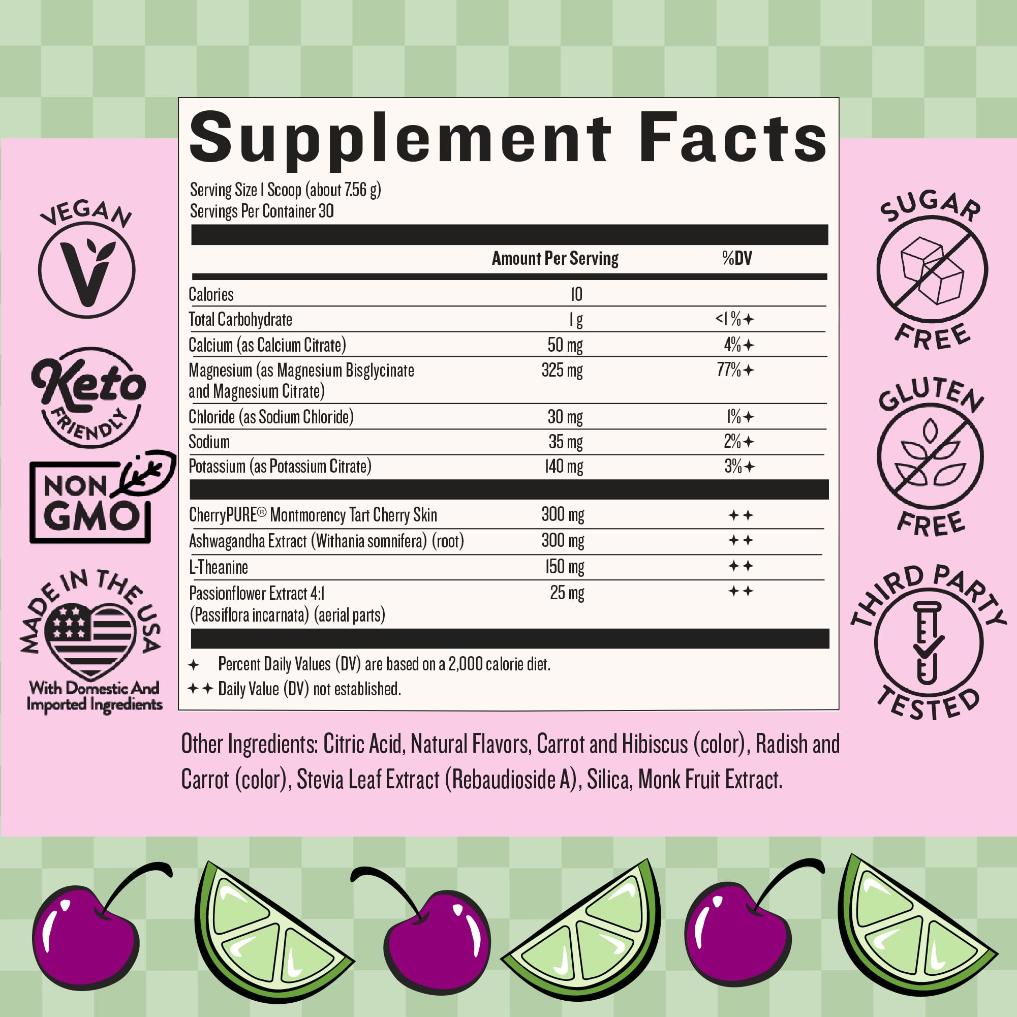 Legendairy Milk She’s Sleepy™ – Cherry Limeade – Nightly Sleep Aid, Sugar Free Drink Mix with Magnesium Glycinate & Ashwagandha – Relaxation & Restful Sleep
