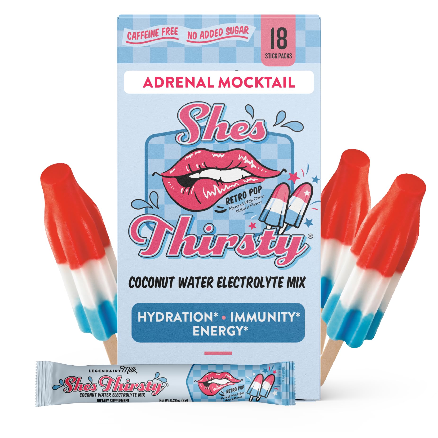 Legendairy Milk She's Thirsty – Hydration Packets, Cortisol Support