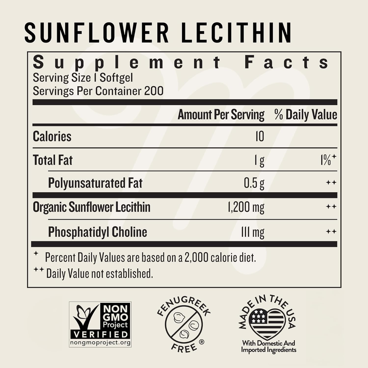 Legendairy Milk Sunflower Lecithin 1200mg – Lactation Support (200 Softgels x2, USA Made)