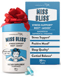 Miss Bliss Daily Stress Support – Saffron, L-Theanine & Magnesium | Legendairy Milk 60 Capsules
