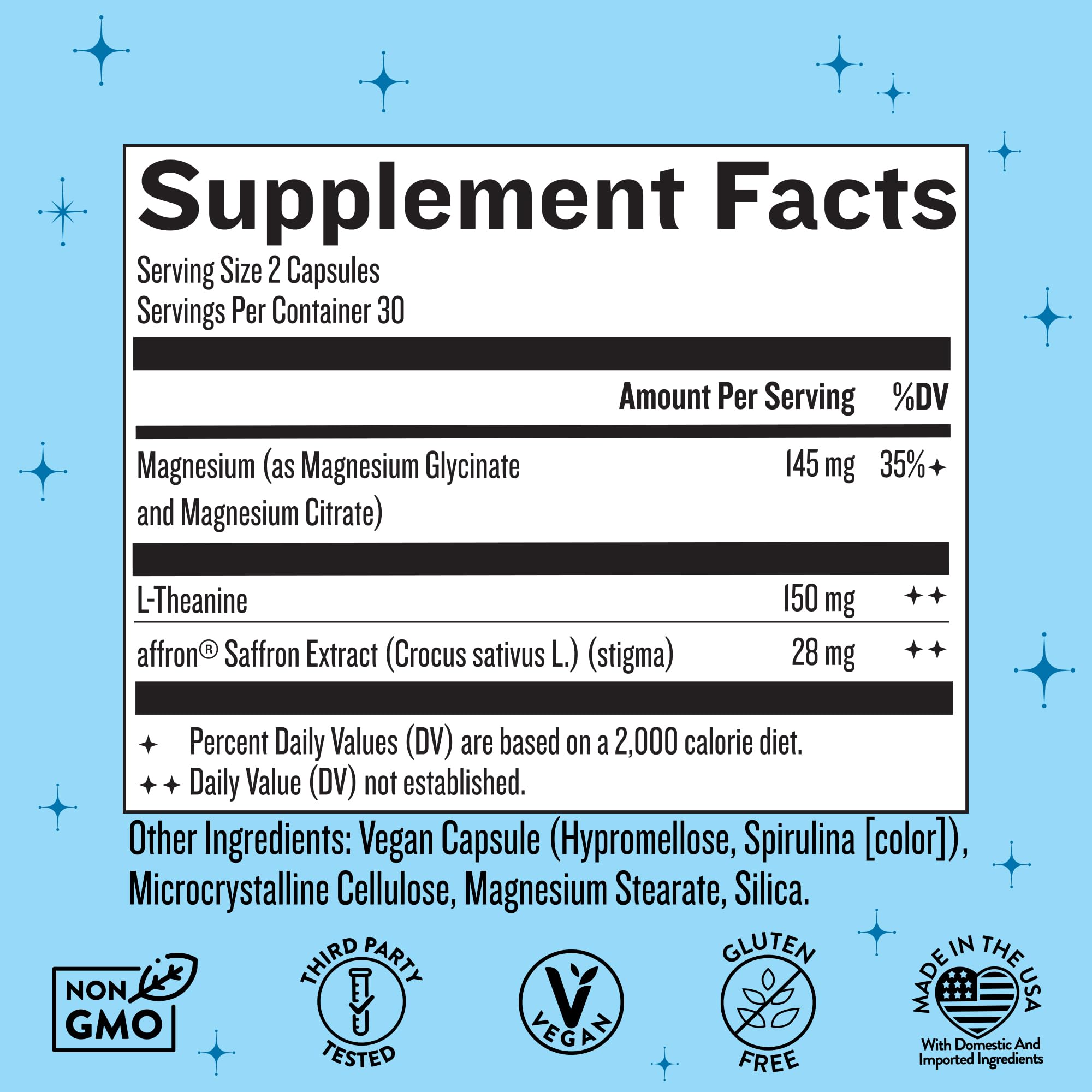Miss Bliss Daily Stress Support – Saffron, L-Theanine & Magnesium | Legendairy Milk 60 Capsules