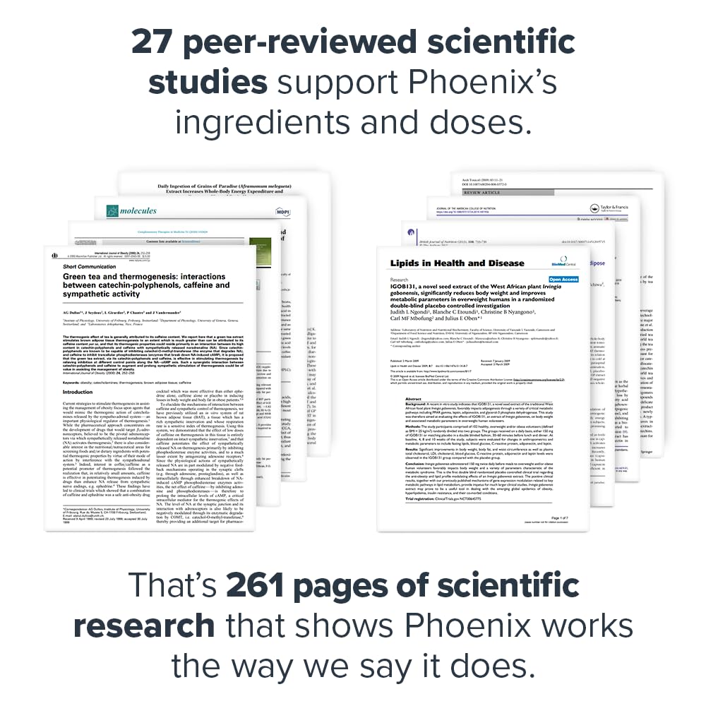 Legion Phoenix Thermogenic Fat Burners - 30 Servings, 90 Capsules | LEGION