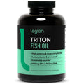 LEGION Triton Fish Oil Capsules - 2400mg EPA/DHA, Vitamin E & Lemon Oil, 30 Softgels