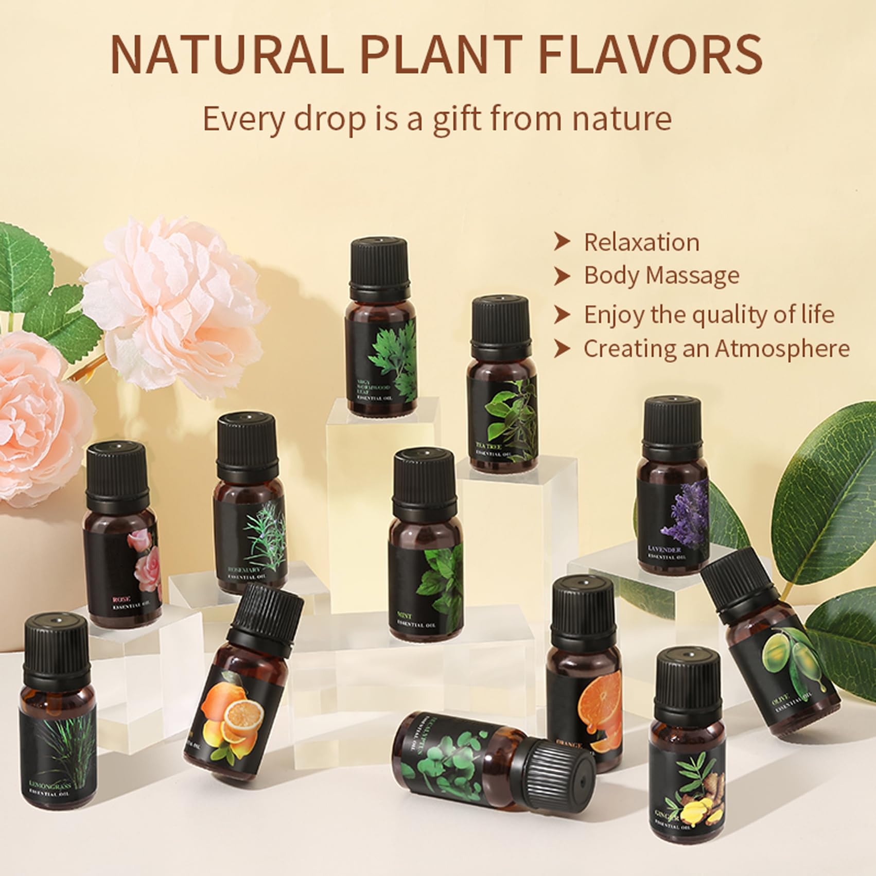 LEHOYIANG Eucalyptus Essential Oil 10ml for Diffusers, Candles & Soaps