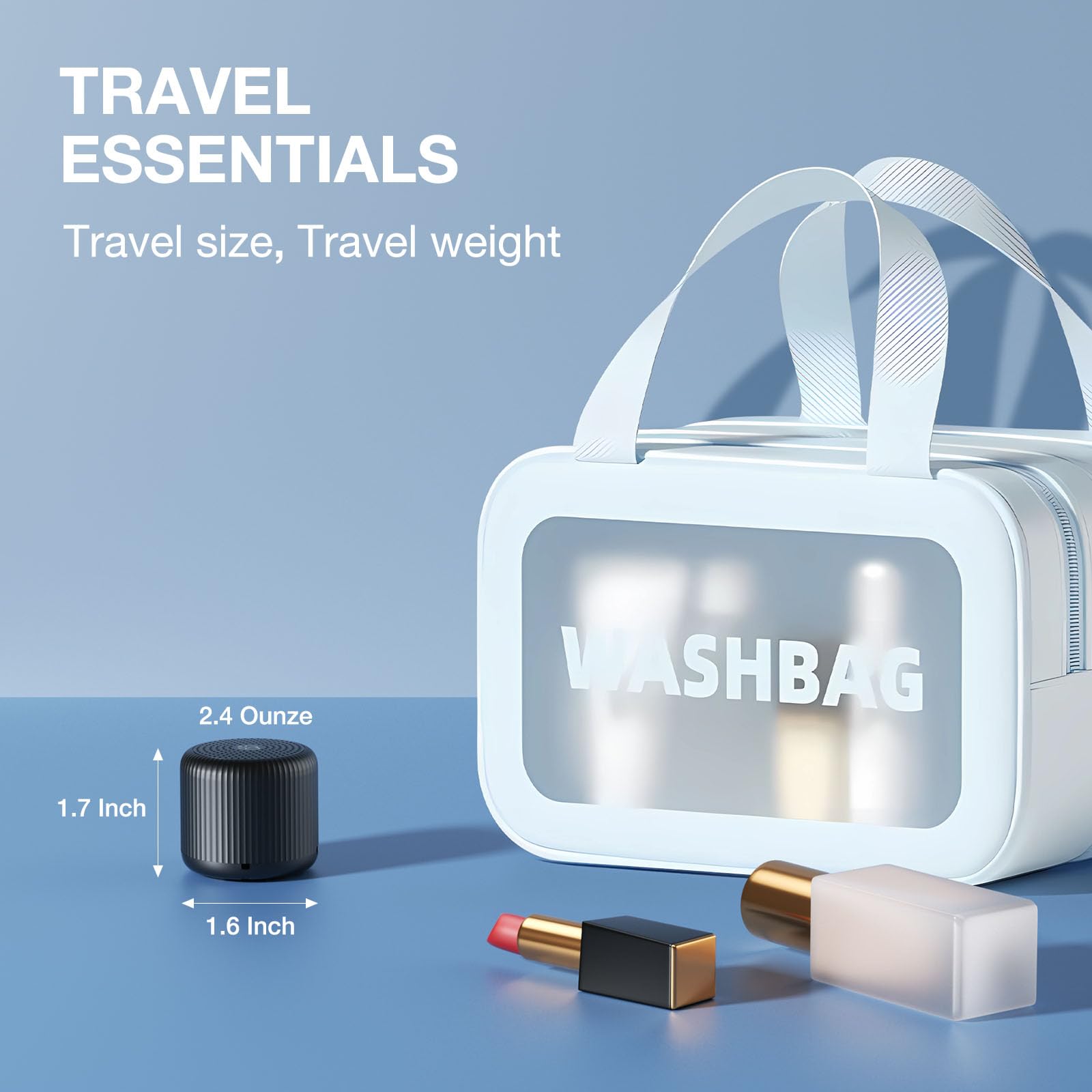LEICEX White Noise Machine — Travel Mini Sound Machine (Black) with 15 Non-Looping Sounds