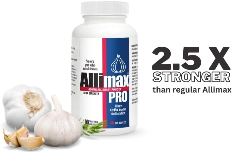 Lekullna Allicin Garlic Supplement 450mg – Immune Support, Spanish-Grown Garlic, 100 Vegicaps