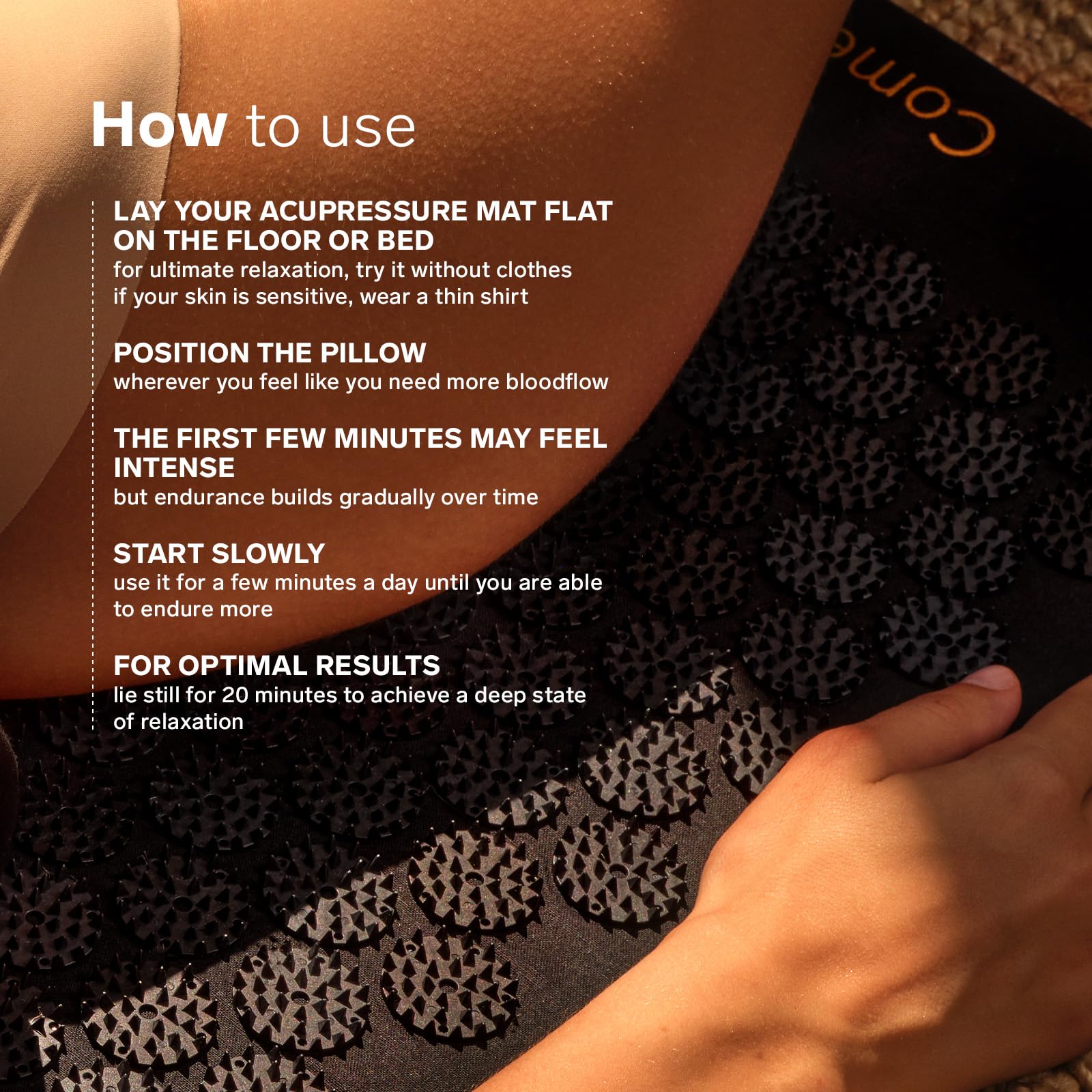 LELO Acupressure Mat – Relaxation & Stress Relief for Back, Neck & Shoulders | Premium Wellness Massage Mat