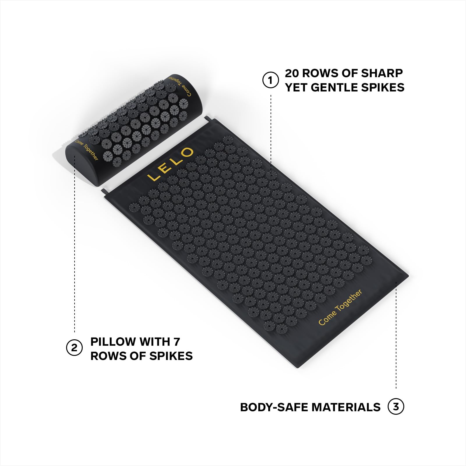 LELO Acupressure Mat – Relaxation & Stress Relief for Back, Neck & Shoulders | Premium Wellness Massage Mat