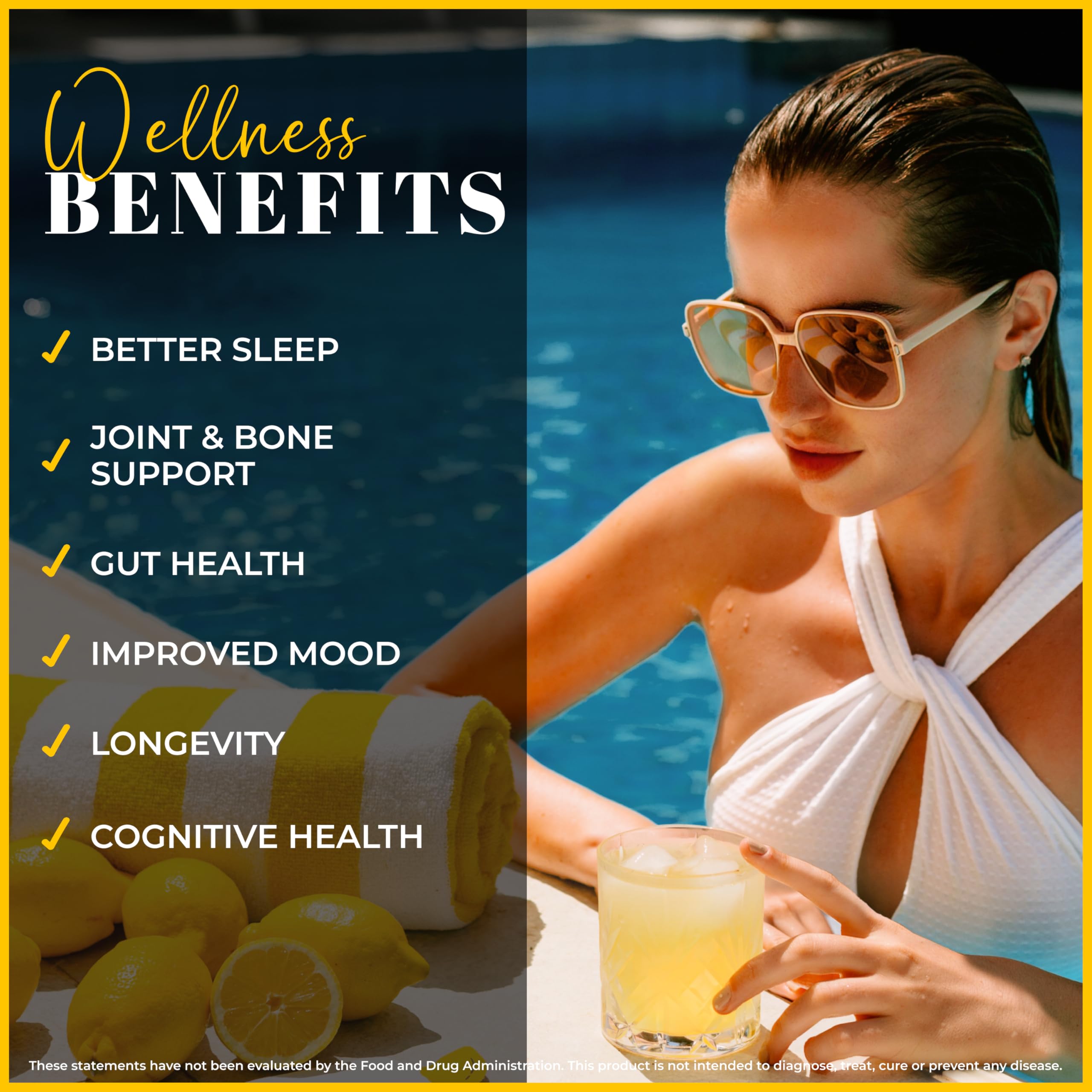 LEMON & CO. Liquid Collagen for Women – 5000mg Marine Collagen, Organic Lemon & Vitamin C