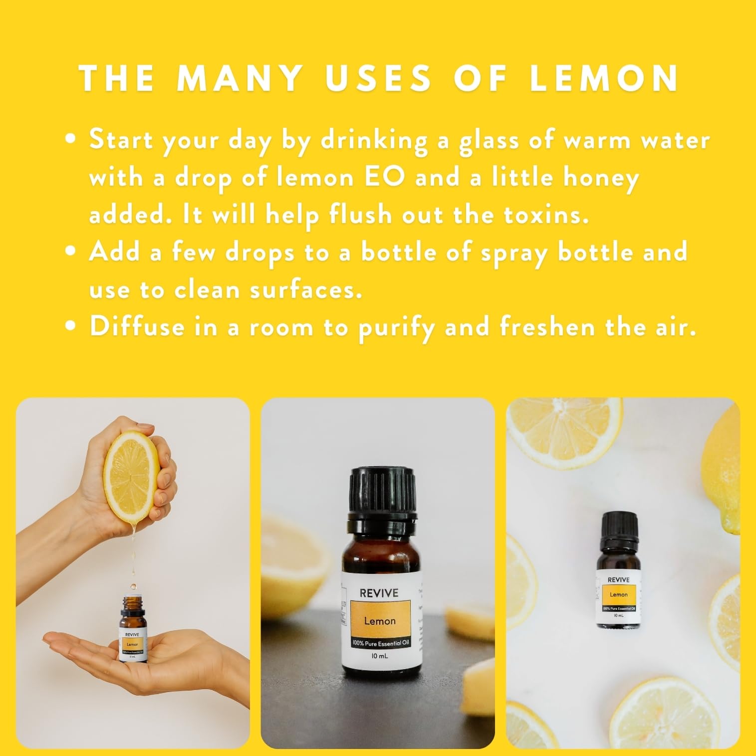 Lemon Essential Oil by Revive Essential Oils | 100% Pure Therapeutic Grade