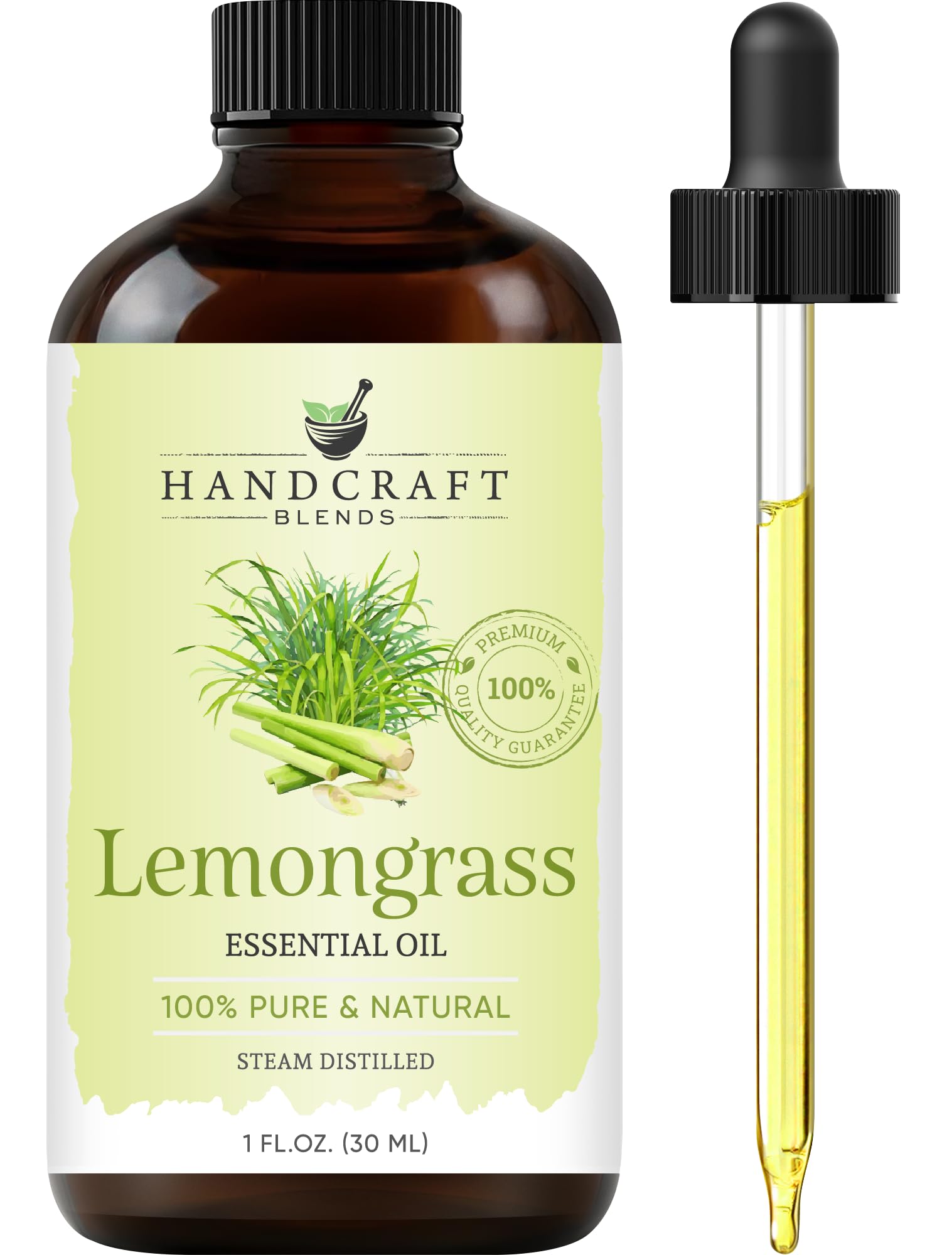 Lemongrass Essential Oil – Handcraft Blends | 1 Fl Oz, Pure & Natural