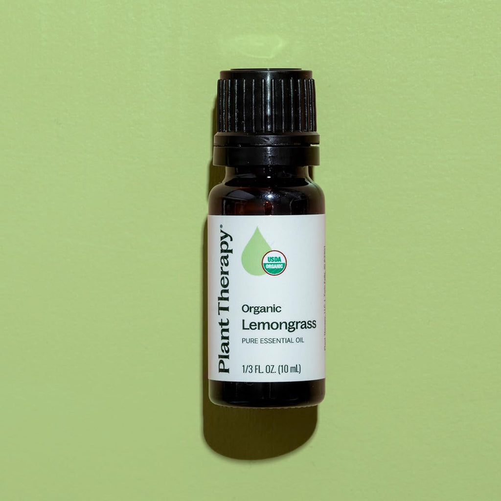 Plant Therapy Organic Lemongrass Essential Oil – 100% Pure, USDA Organic, 10 mL
