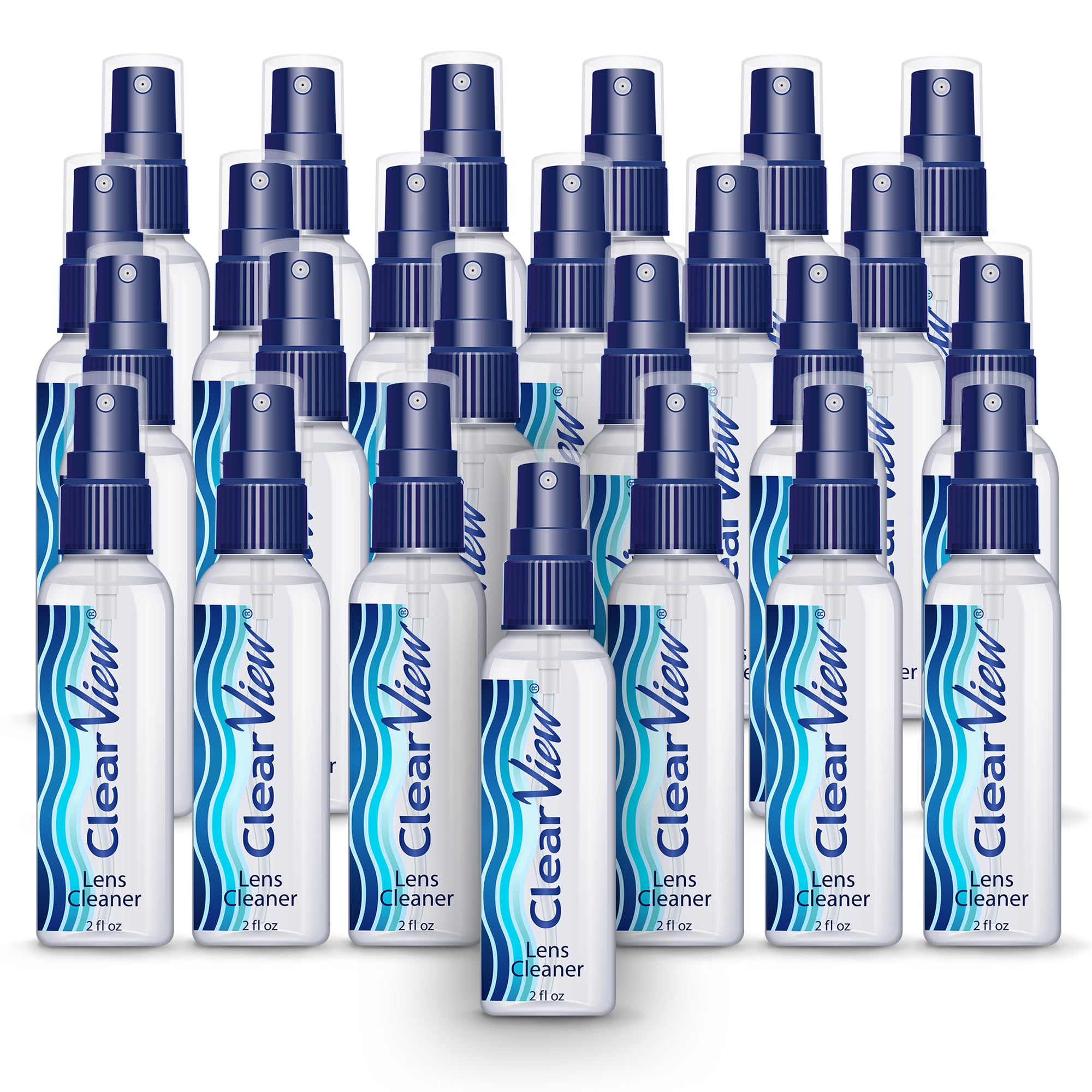 Lens Cleaner Spray – 25 Pack 2oz | Streak-Free Glasses & Screen Cleaning