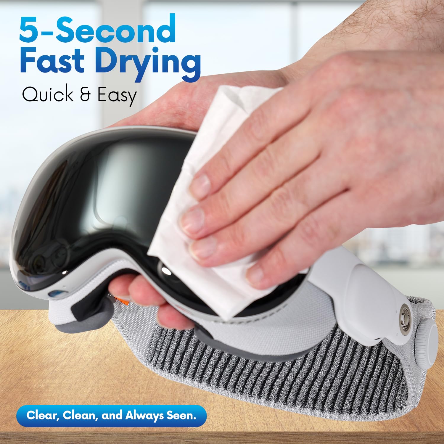 Lens Wipes for Eyeglasses: 500-Count Pre-moistened Cleaning Wipes, Scratch-Free & Streak-Free