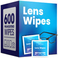 Lens Wipes for Eyeglasses – 600-Count, Individually Wrapped | Scratch-Free, Streak-Free Cleaning