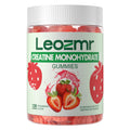 Leozmr Creatine Monohydrate Gummies – 5000mg per Serving (3 Gummies) Strawberry, 120 Count | Vegan & Sugar-Free