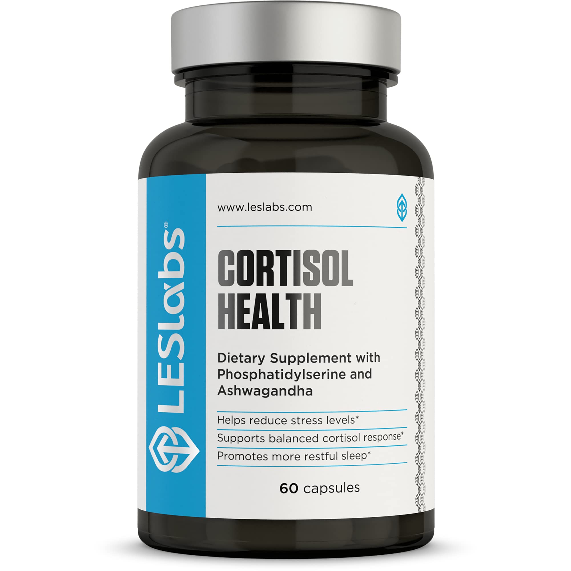 LES Labs Cortisol Health – Stress Relief, Balanced Cortisol Response & Deep Sleep – 60 Capsules (Non-GMO)