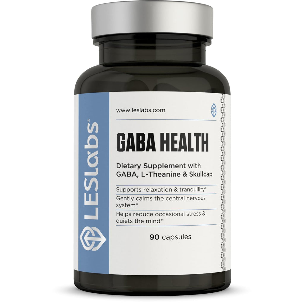 LES Labs GABA Health – Calm Mind & Deep Sleep Support – 90 Capsules, Non-GMO