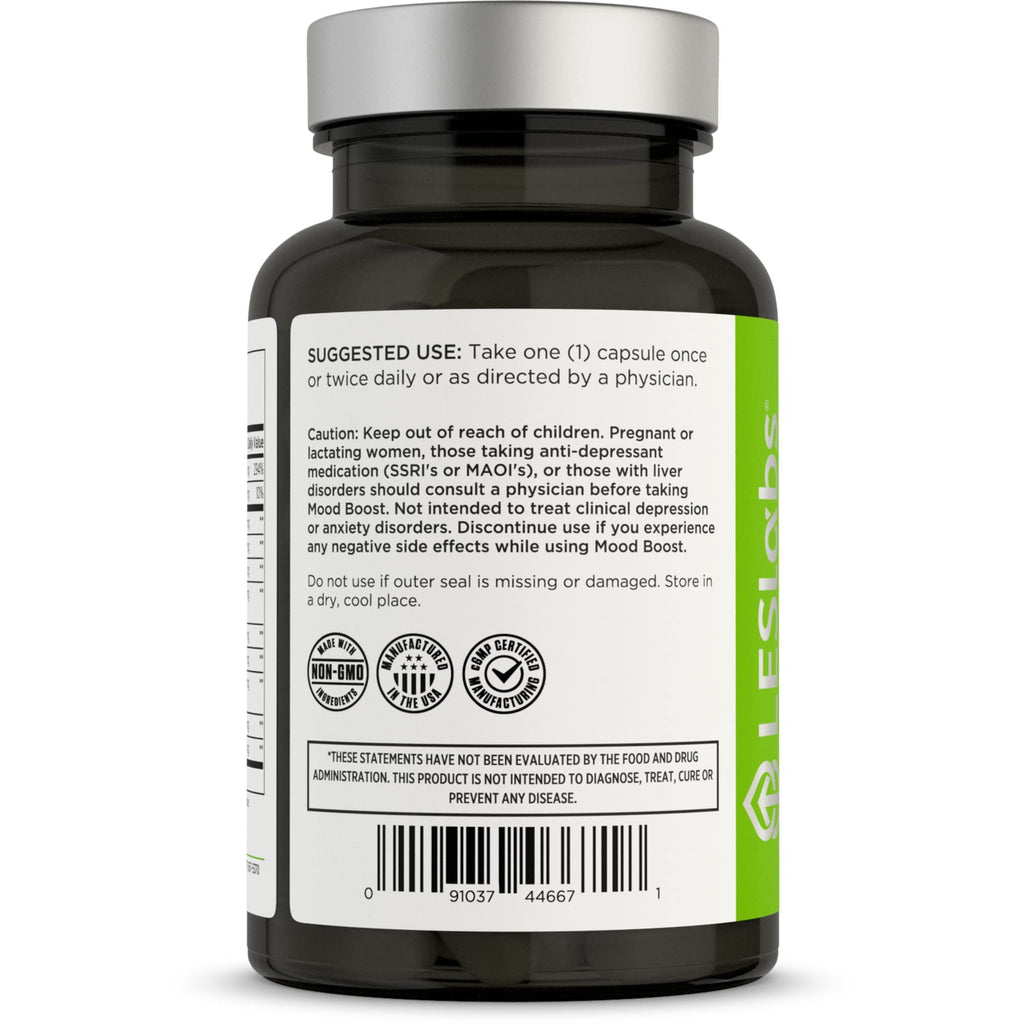 LES Labs Mood Boost – Stress Relief, Mood Support & Sleep – 60 capsules