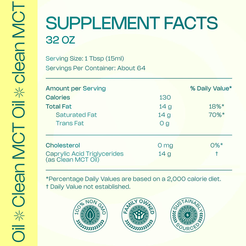 LevelUp C8 MCT Oil – Pure C8 from Coconut for Clean Energy & Focus