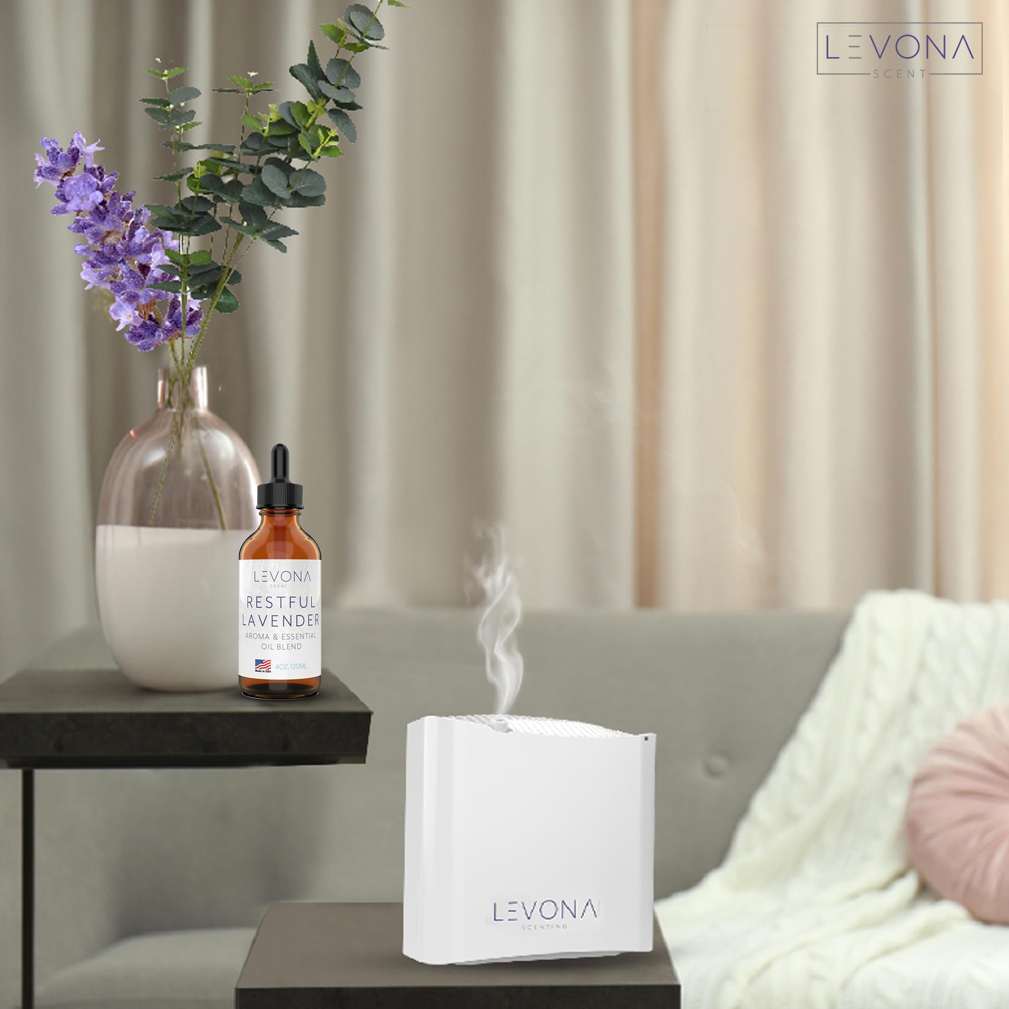 Levona Scent Essential Oils - Restful Lavender 120ml for Diffusers